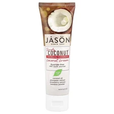 Jason PowerSmile Whitening Toothpaste Coconut Cream 4.2 Oz Stain Fighting For...