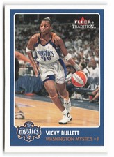 2001 Fleer Tradition WNBA #119 Vicky Bullett Washington Mystics