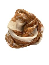 Vintage 70s Floral Paisley Rectangle Scarf Lightweight Neck Wrap Boho Retro