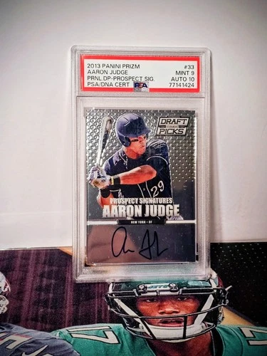 2013 Prizm Draft Picks Prospect Signatures RC Aaron Judge PSA 9 10 Auto Yankees