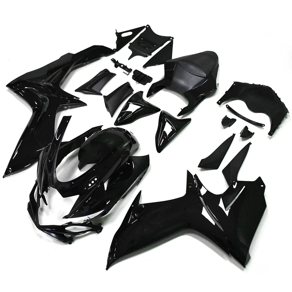 Glossy Black Fairings Cover for GSXR600 750 Suzuki 2011-2021 Plastic Bodywork - Image 2 of 4