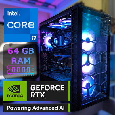 High End Gaming PC | 64 GB RAM | NVIDIA RTX | 12 Kerne | 5.00 GHz | i7 | (A-)RGB