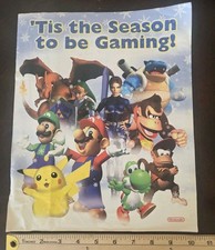 Vintage 2000 Y2k Tis The Season To Be Gaming Mario Nintendo Catalog Poster Flaws Vintage 2000 Y2k Tis The Season To Be Gaming Mario Nintendo Catalog Poster Flaws