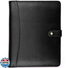 LEATHER VILLAGE Portfolio Professional Organizer – Carbon Fiber G