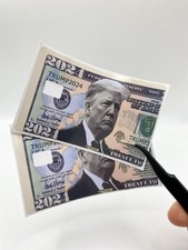 2 Donald Trump 2024 Bill Credit Card Sticker, Debit Card Skin Cover-SMALL CHIP.