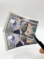 2 Donald Trump 2024 Bill Credit Card Sticker, Debit Card Skin Cover-SMALL CHIP.