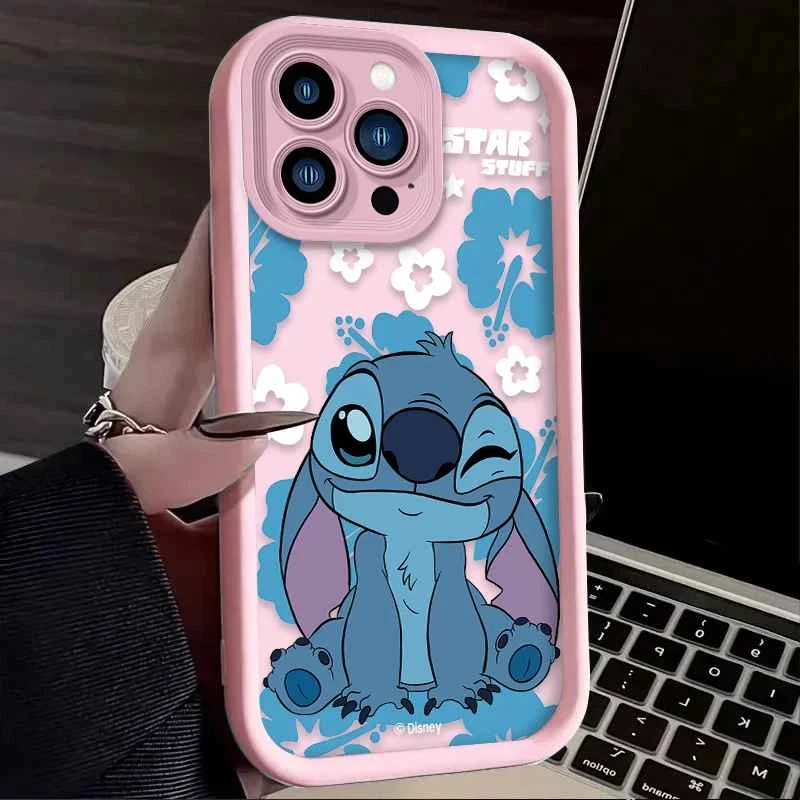 Funda de teléfono Disney con puntada de dibujos animados para iPhone 16 16E 15 14 13 12 11 Pro Max X XS X Foto 4 de 4