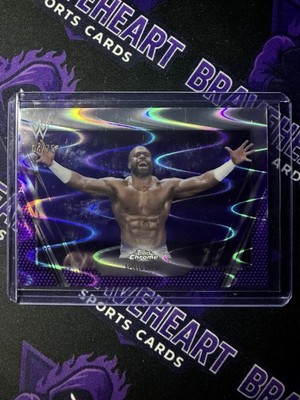 2026 Topps Chrome WWE Apollo Crews Purple Raywave Refractor #4/75