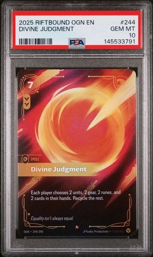 Divine Judgment graded PSA 10 for sale on eBay