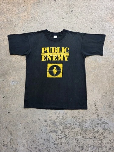 RARE 80s Public Enemy Shirt Large Flavor Flav Chuck 1980s vintage concert t-shirt, vintage, size L, single stitch, B+ condition