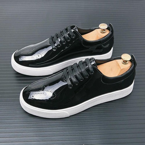 Spring/Autumn patent Leather Casual Shoes Lace up Fashion Shoes - Picture 25 of 26