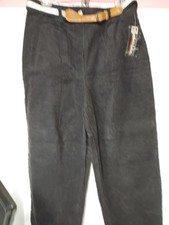 Vtg Hunter's Glen Black Corduroys New With Tags Original Belt Size 15/16 See Pic