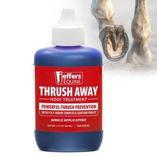 Jeffers Equine Thrush Away 2 Oz Iodine Hoof Solution for Horses &ndash; White 60 ml
