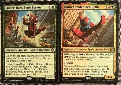 MTG:  Spider-Man: Scarlet Spider R0142 Spider-ham R0114 SPM NM 2 CARD LOT