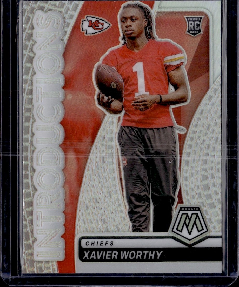 2024 Mosaic  Introductions Xavier Worthy #10 Silver ROOKIE RC BUY 3 GET 1 FREE