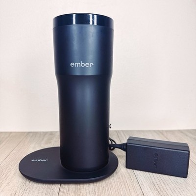 Ember Temperature Control Large Travel Mug 2 12 Oz Tumbler Black & Charger