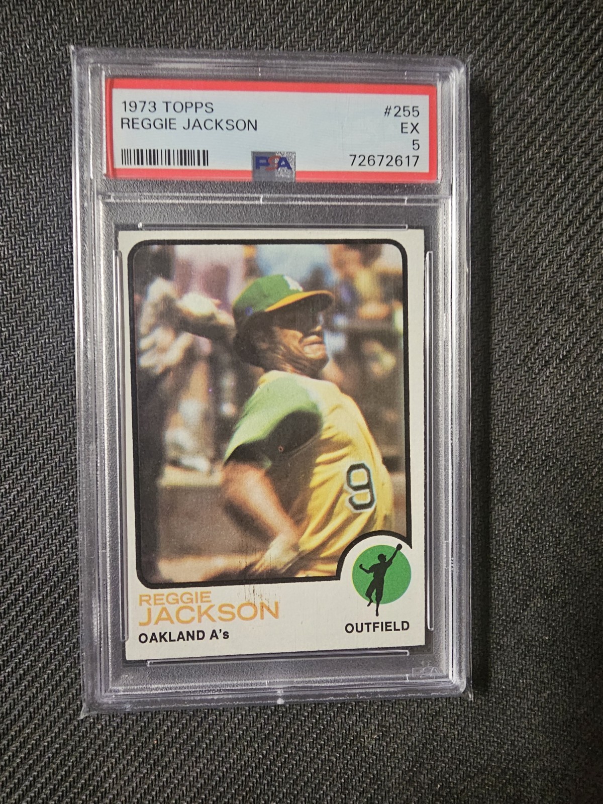 1973 Topps - Reggie Jackson #255, PSA 5