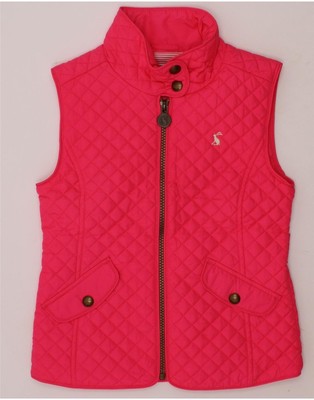 JOULES Mädchen Steppweste 5-6 Jahre Rosa Polyester BC06