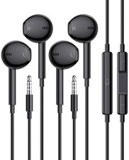 Wired Earbuds, 2 Pack 3.5mm Headphones with Microphone Clear Call HiFi Stereo...