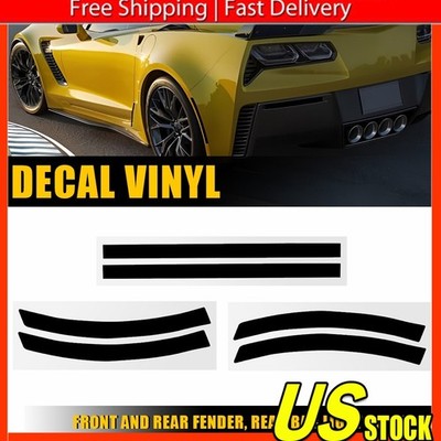 For 2014-19 Chevrolet C7 Corvette Complete Reflector Kit Blackout Vinyl Overlay