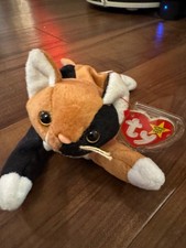 TY Beanie Baby Chip the Calico Cat. With original cat. Style 4121