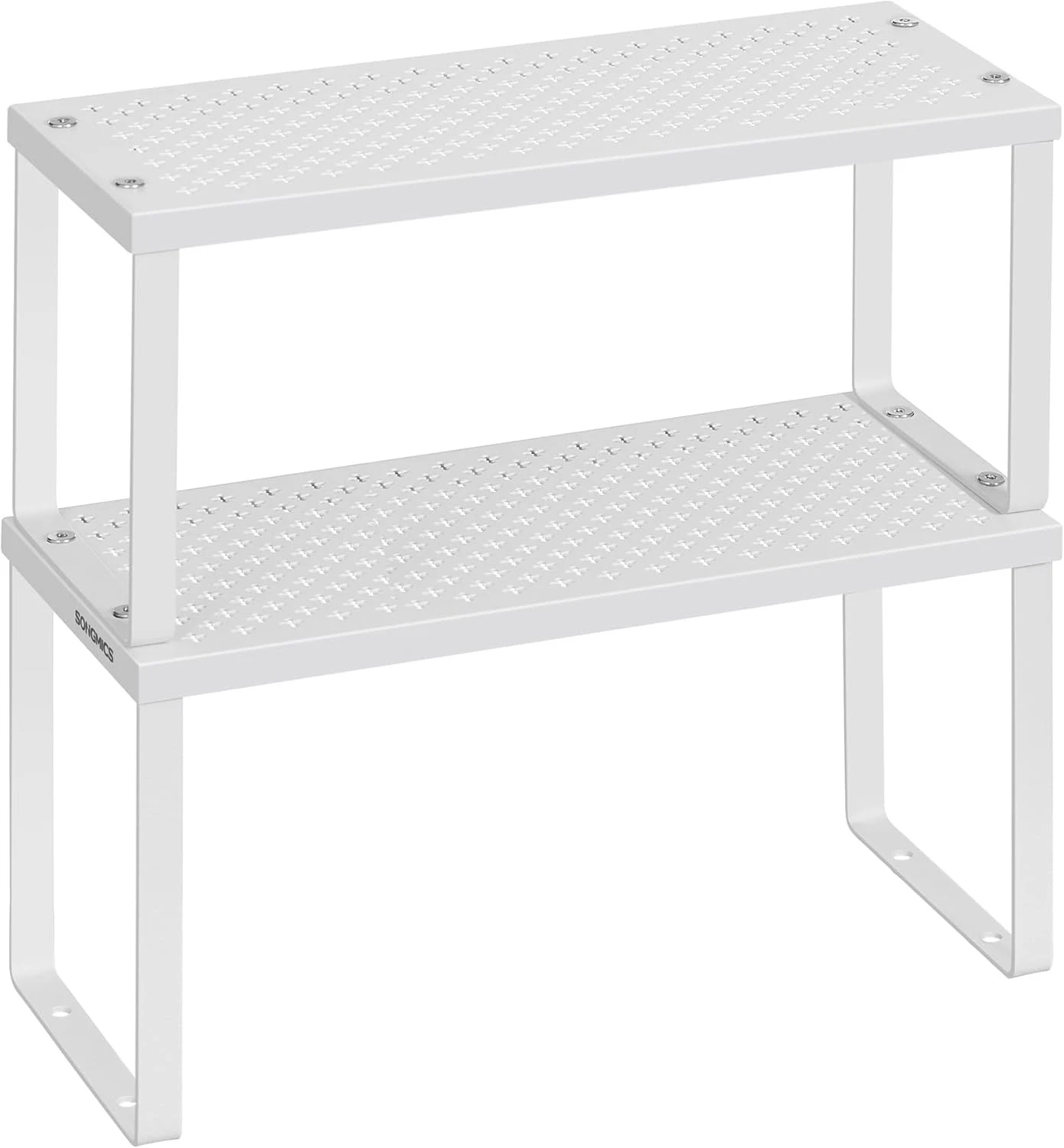 Spice Racks Set of 2 Metal Cabinet Shelf Organizers Countertop Organizers Shelf