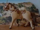 Playmobil Western @ Horse 2010 Beige Brown Mane Saddle Halter Light Brown