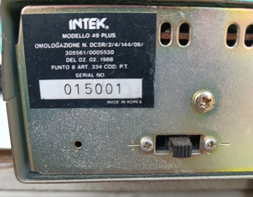 BARACCHINO CB INTEK 49 PLUS 120 CANALI AM/FM CON MICROFONO ORIGINALE, NO MIDLAND - Immagine 4 di 4