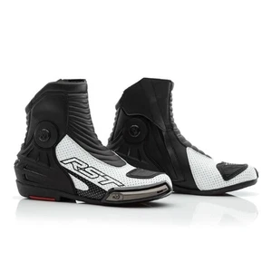 RST Tractech Evo Iii Short Motorcycle Boots White Black