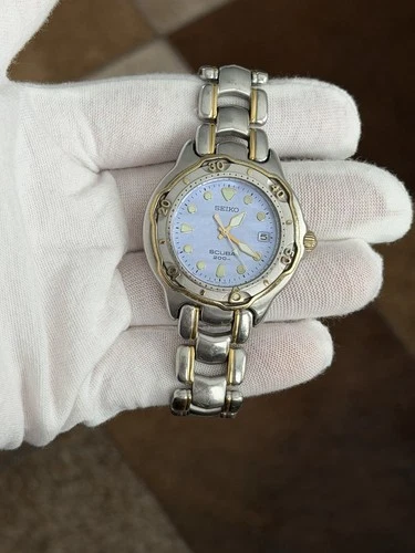 Rare Vintage Seiko Scuba 7N35-6030 Men’s MOP Diver Sports Watch JDM 1990s