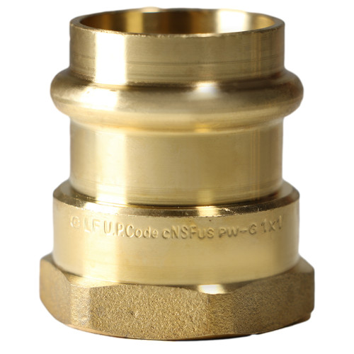 25 Pack XFITTING 1" Press Female Adapter, Lead Free Brass, 1" ProPress