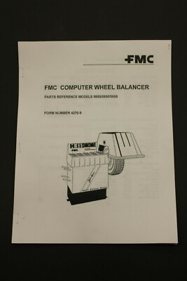 FMC / John Bean 5800 5850 5855 Computer Wheel Balancer Parts Reference Manual