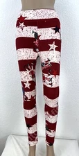 NWOT Lularoe July 4 Celebration Women's Legging Pants Size One Size