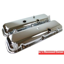 Chevy Big Block 396 427 454 Short Chrome Baffled Valve Cover Bbc Hot Street Rod