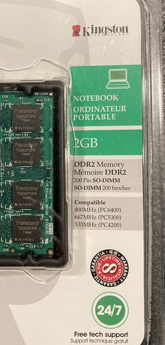 Geheugenkaart Kingston 2 Gb 800Mhz DDR2 In Origineel Verpakking (RMN-800/2G) - Afbeelding 4 van 4
