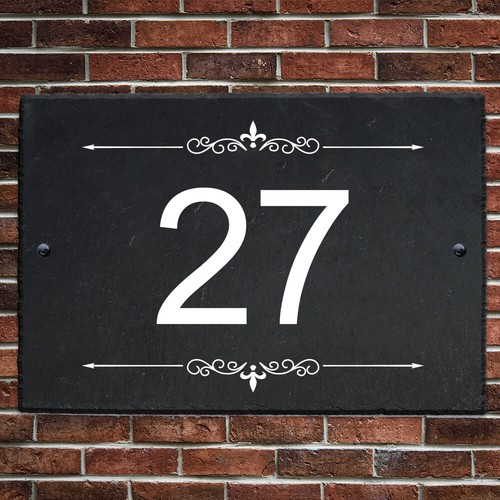 Personalised Rustic Slate House Number Plaque UV Print Door Sign Address Plaques - Picture 6 of 10
