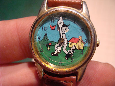 Vintage toy watch: HIGHLIGHTS TOMMY TIMBERTOES WATCH, in box 