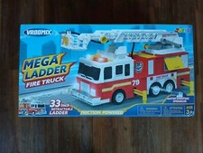 Ladder Fire Truck Toy for Kids 3 - Lights, Sirens, Hose, Pump