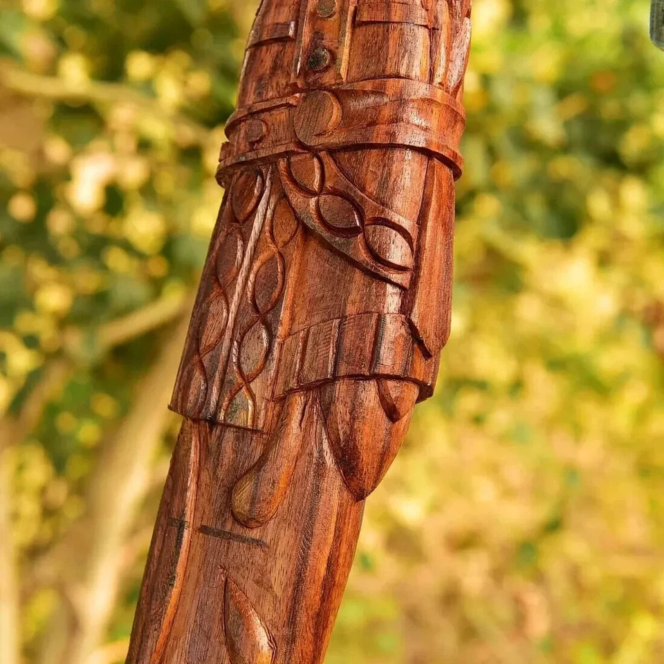 Handgeschmiedete Palisanderaxt Klinge Kohlenstoffstahl Jagdaxt Wikingeraxt Beil - Bild 3 von 4