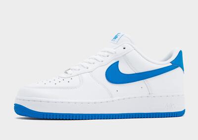 Authentic Nike Air Force 1 '07  ( Men Size: UK 9 EUR 44 ) White / Photon Blue