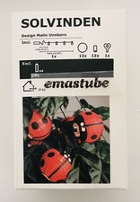 IKEA Solvinden LED Lichterkette Marienkäfer 204.221.41 Batteriebetrieben NEU OVP