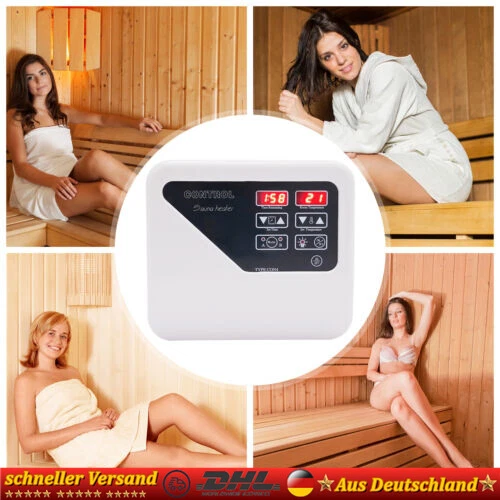 3-9 KW Digital Saunasteuerung Steuergerät Sauna External Controller 40-105℃ Neu