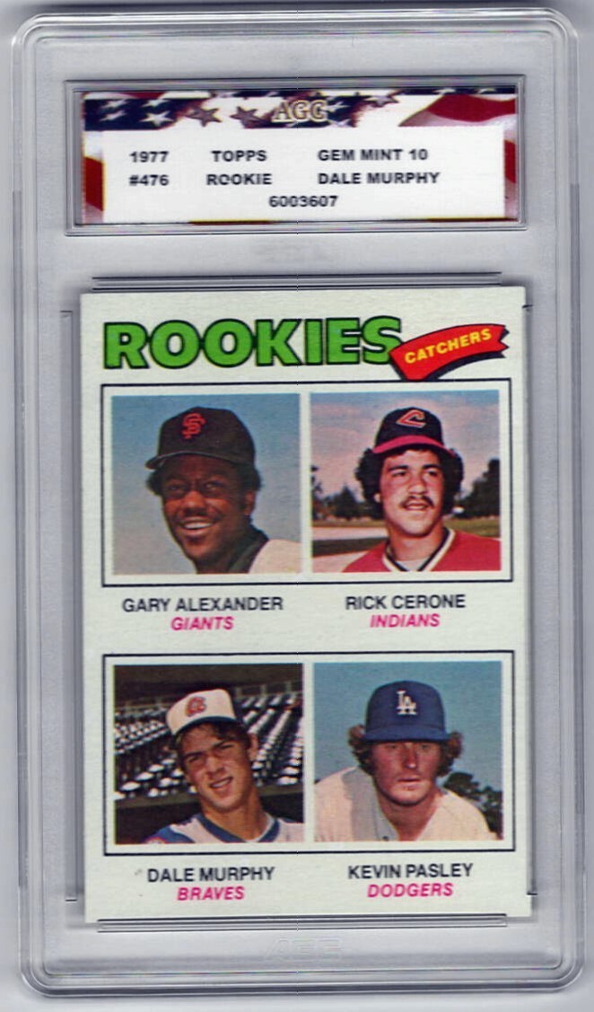 1977 Topps #476 Dale Murphy Rookie Card AGC 10 Gem Mint | eBay