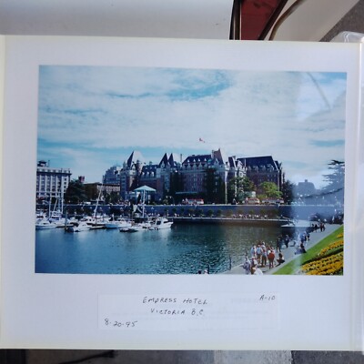 Empress Hotel Victoria BC August 20th 1995 8x12 Color Photograph Vintage