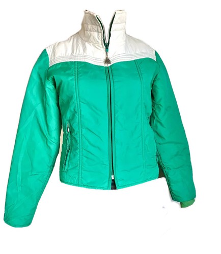 kelly green ski jacket
