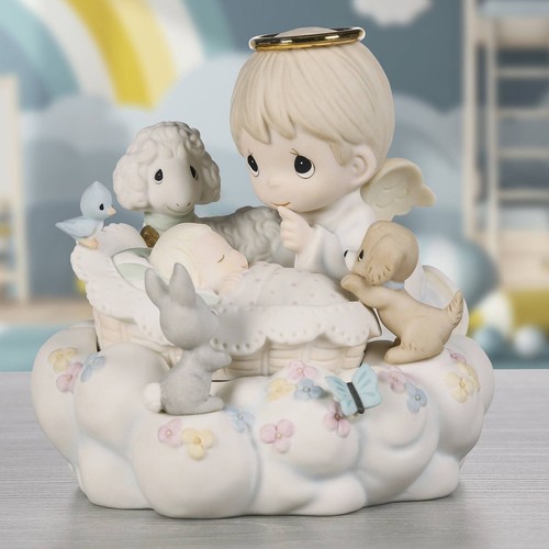 Precious Moments Baby in Heaven with Angel Bereavement 4.75in Figurine 242017 - Picture 5 of 8