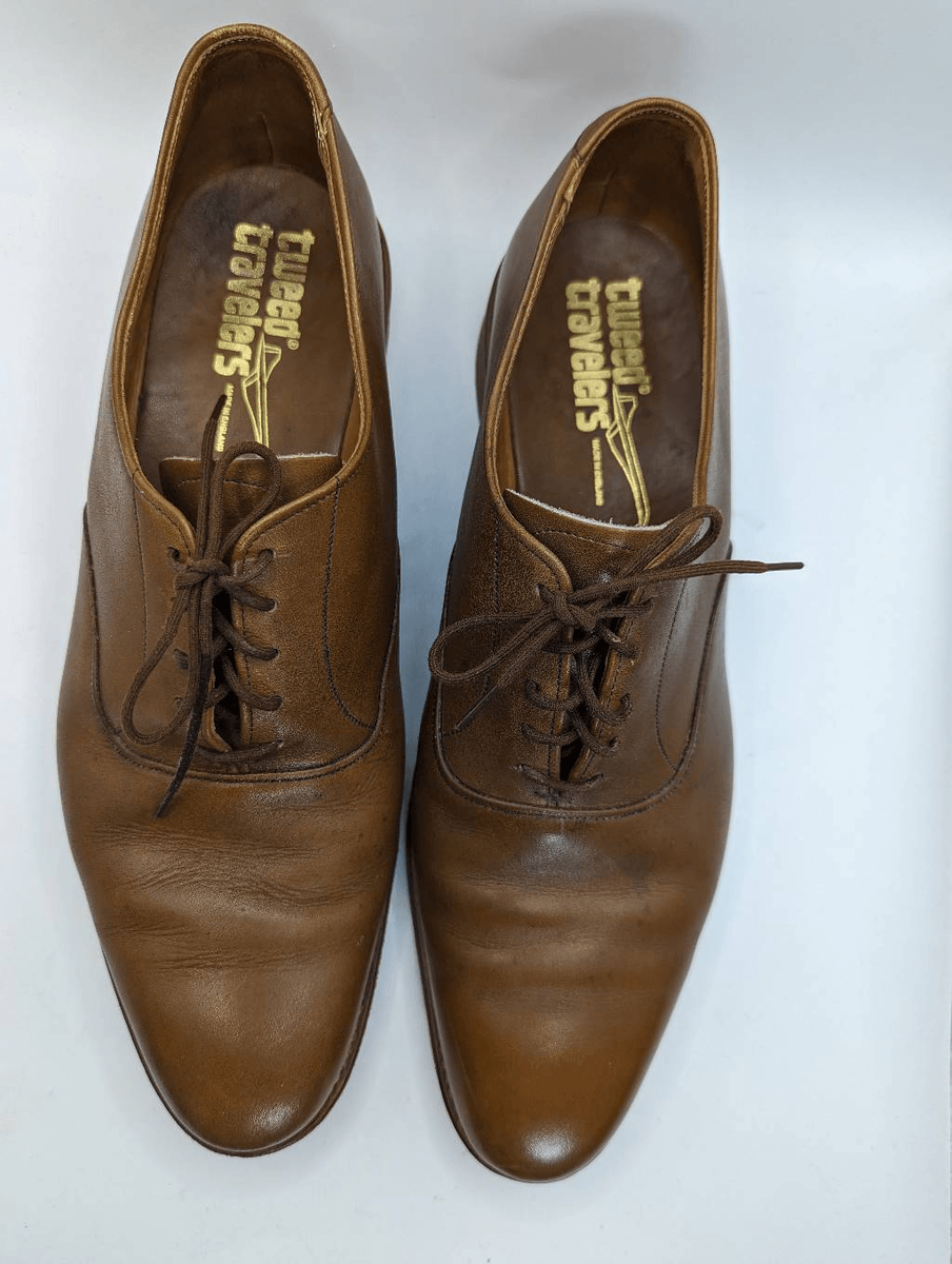 Vintage Men\'s Dress Shoes Vibram Morgan 2 Tweed Travelers Made in England Size 1 Vibram | Shoes | Vintage Mens Dress Shoes Vibram Morgan 2  main image 2