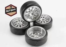 Traxxas 4873 - Protrax On-Road Slick Tires, Medium, 2.0 Wheels, Satin Finish (4)