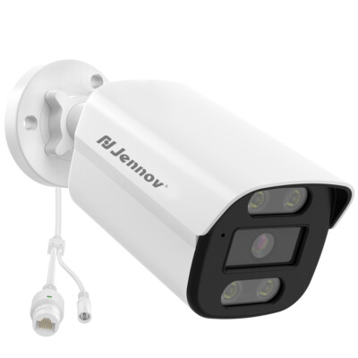 4K 8MP POE Security IP66 Camera Outdoor Color Night 2 Way Audio NVR System Set
