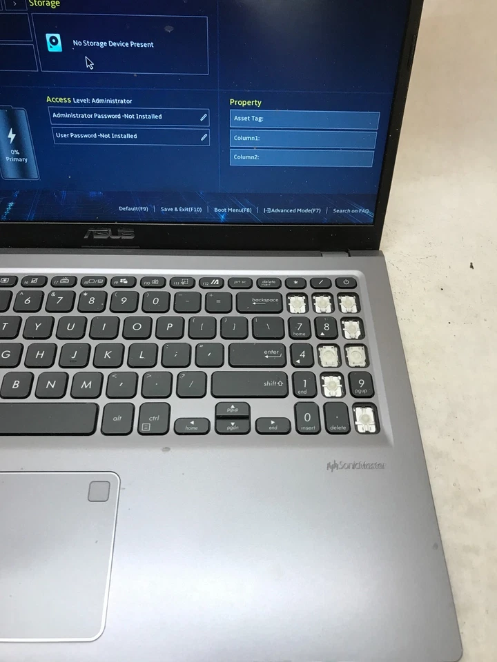 Asus F515E 15" F515EA-DB55 Intel Core i5-1135G7 4GB RAM NO SSD/OS For Parts - DW - Image 3 of 4